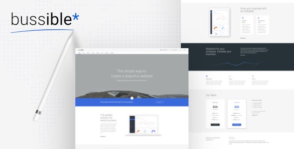 Bussible v1.1 – Soft Material Corporate, Startup HTML5 Template