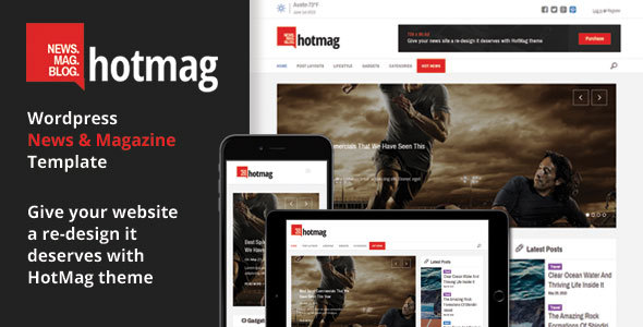 HOTMAG V1.9 - RESPONSIVE WORDPRESS NEWS, MAGAZINE