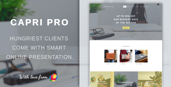 Capri Pro v1.1.21 – Minimalist eCommerce Store WordPress Theme