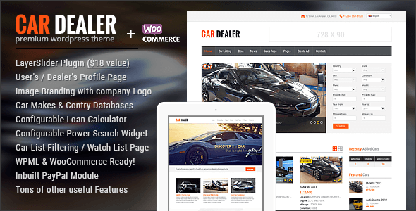 Car Dealer v1.2.8 – Responsive Automotive WordPress Theme