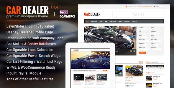Car Dealer / Auto Dealer v1.1.4 – Responsive WP Theme