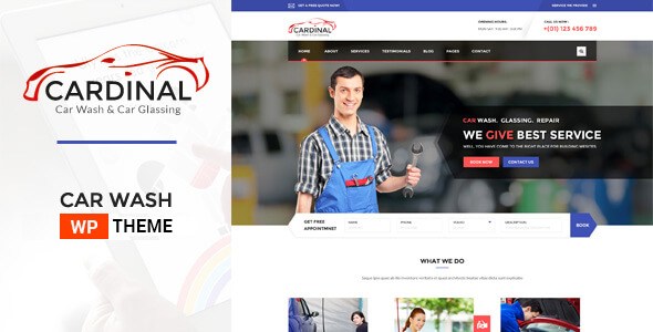 Car Dinal v1.4.6 – Car Wash & Workshop WordPress Theme