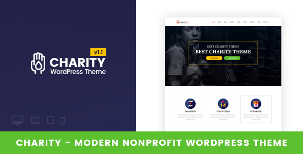Charity v1.1 – Responsive Nonprofit WordPress Theme