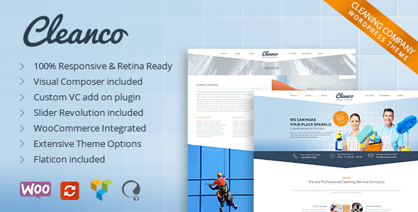 Cleanco v1.4.5 – Cleaning Company WordPress Theme