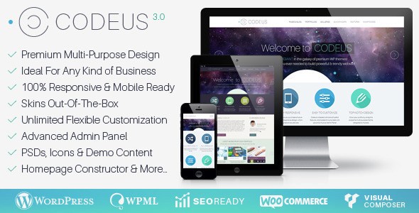 Codeus v3.3.4 – Multi-Purpose Responsive WordPress Theme