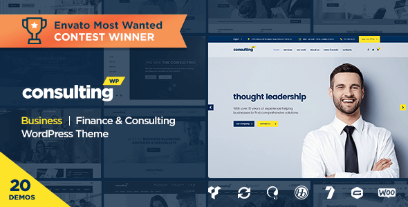 Consulting v3.7.7 – Responsive Business, Finance WordPress Theme