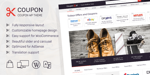 Coupon v1.2.2 – Best WordPress Coupon Theme