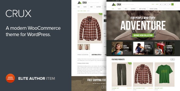 Crux v1.9 – WP Modern & Lightweight WooCommerce Theme