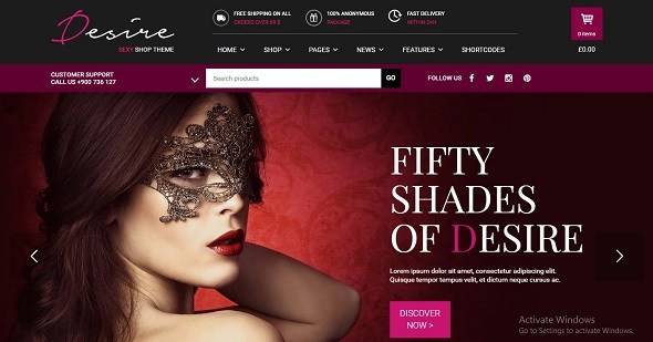 Desire Sexy Shop v1.1.5 – An Intriguing Responsive WordPress Theme