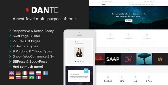 Dante v3.3.62 – A Next-Level Multi-Purpose WordPress Theme