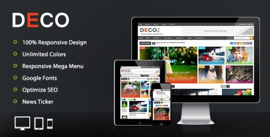 Download – Deco Mag – Responsive Magazine Blogger Template