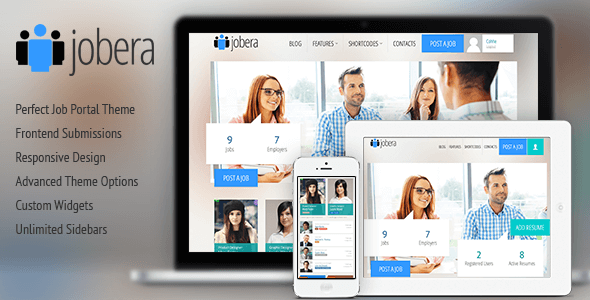 Jobera v3.6 – Responsive Job Portal WordPress Theme