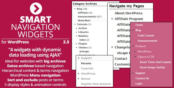 Download – Smart Navigation Widgets v2.5.3 – WordPress Plugin