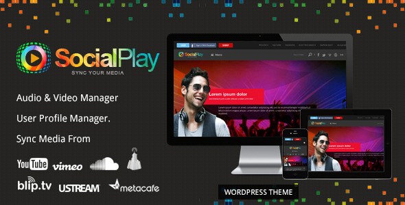 SocialPlay v2.0 – Responsive Media Sharing WordPress Theme