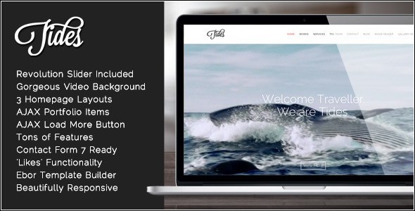 Download – Tides v1.0.14 – Fullscreen Video One-Page WordPress Theme
