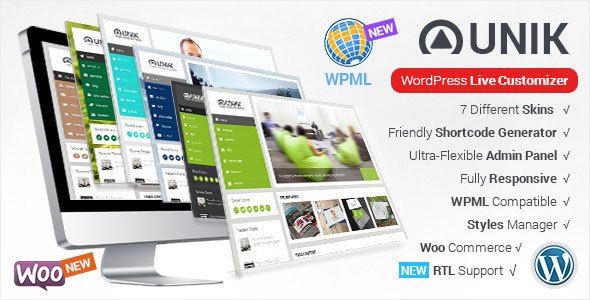 Unik v1.7.1 – Responsive Multi-Purpose WordPress Theme