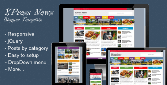 Download – XPress News – Responsive Blogger Magazine Temlate