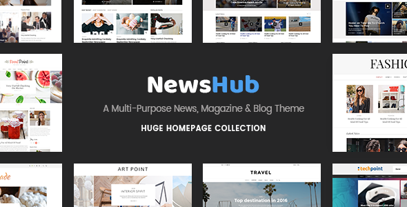 NEWSHUB V1.1 – A MULTI-PURPOSE NEWS, MAGAZINE & BLOG THEME