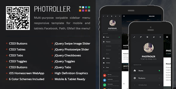 Photroller - Mobile & Tablet Responsive Template