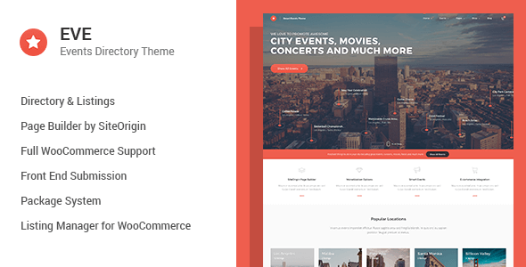 EVE v1.0.19 – Responsive Events Directory WordPress Theme