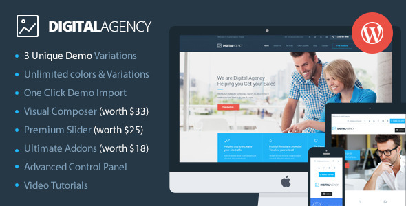 DIGITAL AGENCY V2.0 - SEO / MARKETING WORDPRESS THEME