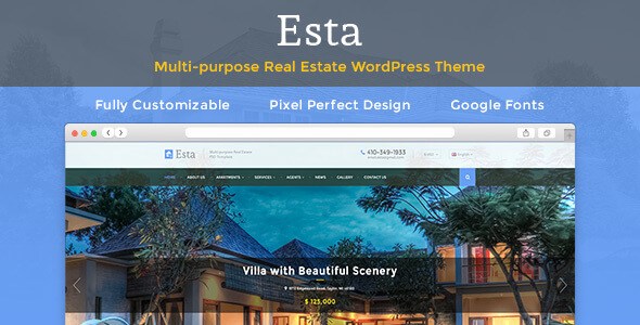 Esta v3.1.5 – Responsive Real Estate WordPress Theme