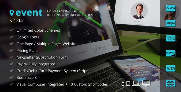 Event – WordPress Landing Page Theme