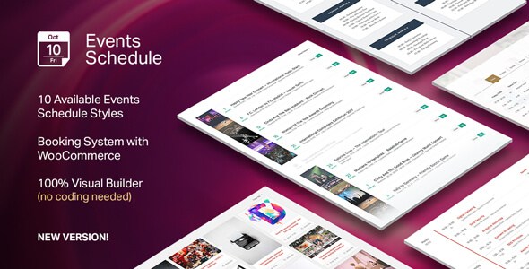 Events Schedule v2.0.5 – WordPress Weekly Class Schedule Plugin
