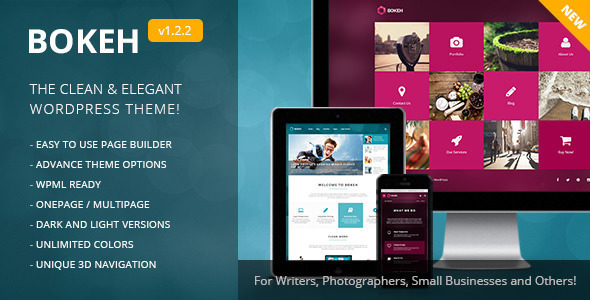 BOKEH V1.5.2 - WORDPRESS THEME FOR BLOG AND BUSINESS