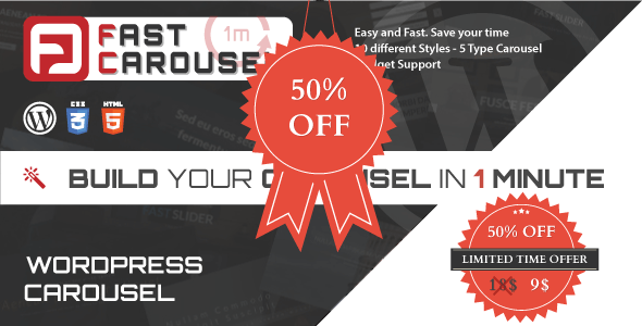 Fast Carousel v1.0 – WordPress Carousel Plugin