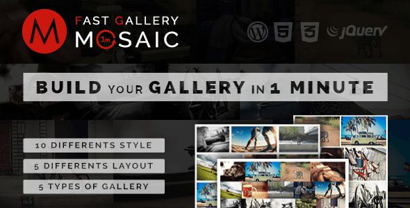 Fast Gallery Mosaic v1.0 – Premium WordPress Plugin