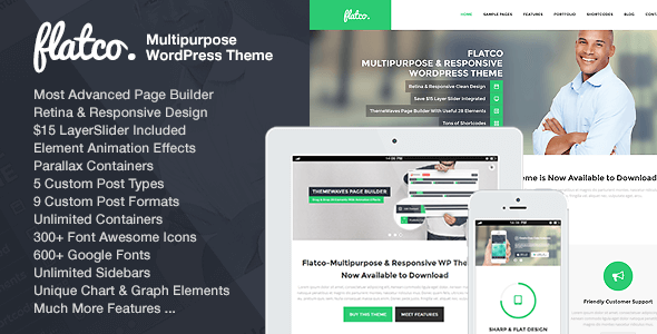Flatco v4.6 – Responsive Multi-Purpose One Page Theme