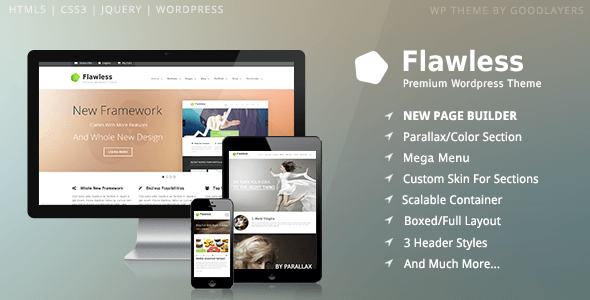 Flawless v1.21 – Responsive Multi-Purpose WordPress Theme