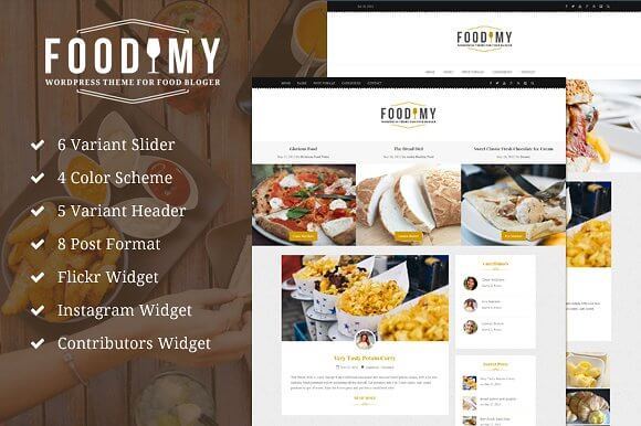 Foodimy v1.0 – Responsive WordPress Theme For Food Blogger