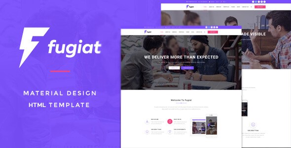 Fugiat v1.0 – Responsive Material Design HTML5 Template