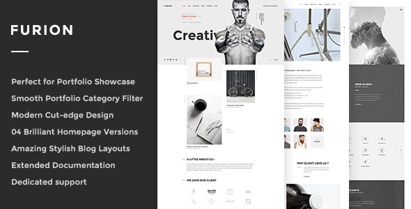 Furion – Creative Blog & Portfolio WordPress Theme