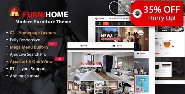 FurniHome v1.0 – Furniture WooCommerce WordPress Theme