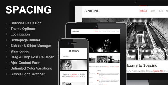 SPACING: THEMEFOREST RESPONSIVE, MINIMAL & BOLD WP THEME