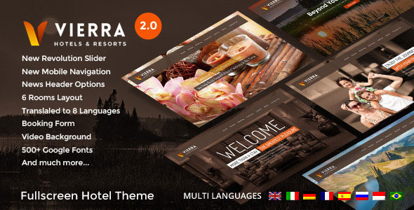 VIERRA V2.0.1 - RESPONSIVE HOTEL WORDPRESS THEME