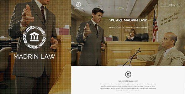 MADRIN - ONE PAGE LAW FIRM WORDPRESS TEMPLATE
