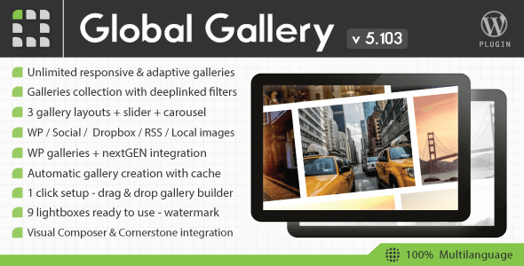 Global Gallery v5.103 – Responsive Gallery WordPress Plugin