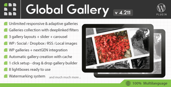 Global Gallery v4.2 – WordPress Responsive Gallery Plugin