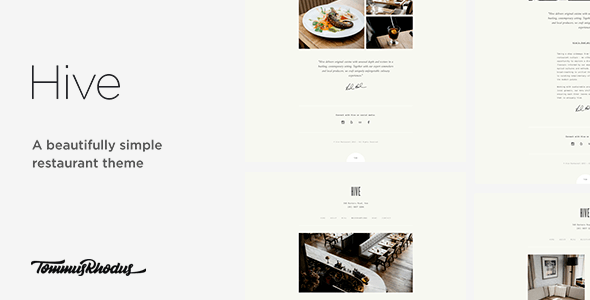 Hive v1.0 – Responsive Restaurant & Cafe WordPress Theme