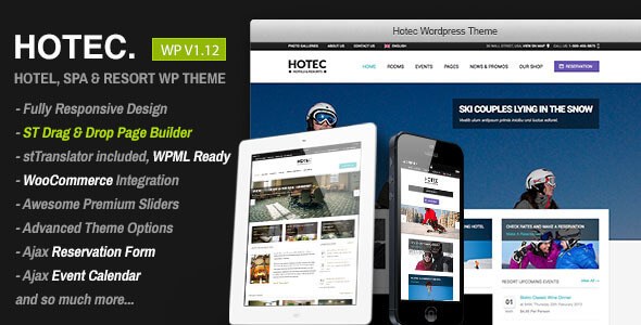 Hotec v2.5 – Responsive Hotel, Spa & Resort WordPress Theme