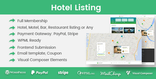 Hotel Listing v1.1.7 – Premium WordPress plugin