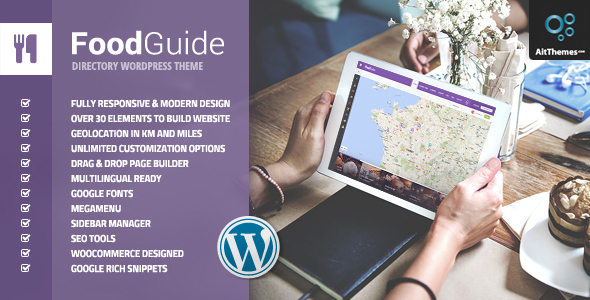 FOOD GUIDE V1.2.9 - RESTAURANT, FOOD AND DRINKS DIRECTORY LISTING
