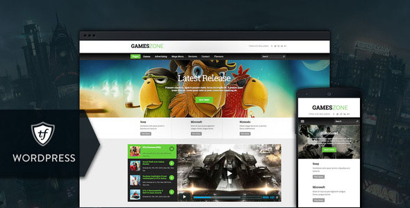 GAMES ZONE V1.0.4 - GAMING WORDPRESS THEME