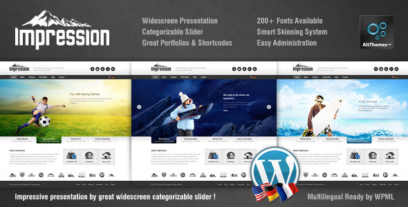 IMPRESSION PREMIUM CORPORATE PRESENTATION WP THEME