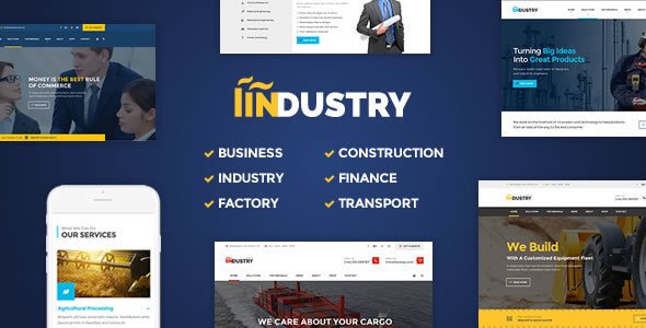 Industry v2.10 – WP Business, Construction, Transport & Finance Theme