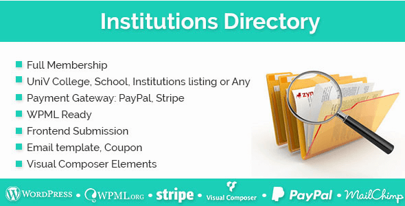 Institutions Directory v1.1.7 – Premium WordPress Plugin